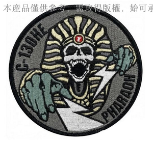 骷髏法老與閃電徽章 | 天干機紀念臂章