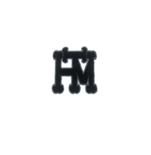 交疊英文字母Logo毛巾繡 | 毛巾刺繡品牌標誌代工