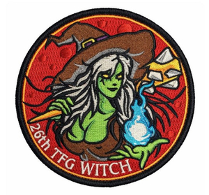 女巫刺繡臂章 | 飛行夾克紀念徽章